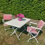 Frans brocante Tuinset tuintafel tuinstoelen, Tuin en Terras, Ophalen, Zo goed als nieuw, Eettafel, Tuinset