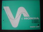 Honda CJ250T CJ360T T1 1978 parts list CJ 360 twin, Motoren, Ophalen of Verzenden, Honda