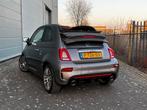 Fiat 500 1.4 T-Jet Abarth 595 Cabrio leder Digitaal Dashboar, Auto's, Fiat, Gebruikt, Zwart, Cabriolet, 4 stoelen