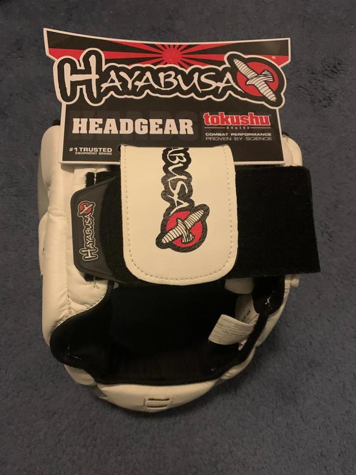Hayabusa Tokushu Headgear 2013 (Bokshoofdbeschermer) wit, Sport en Fitness, Vechtsporten en Zelfverdediging, Nieuw, Overige, Vechtsportbescherming