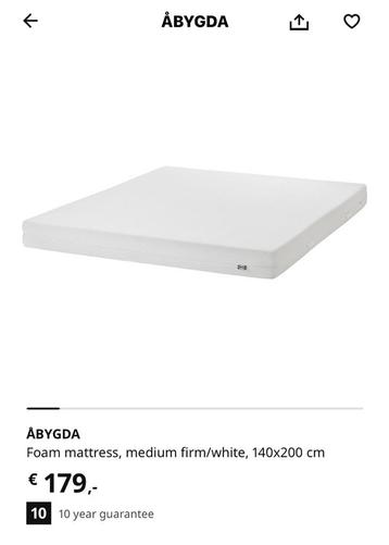 Ikea matras ABYGDA beschikbaar voor biedingen
