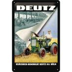 Deutz tractor Kloeckner relief reclamebord van metaal, Nieuw, Reclamebord, Ophalen of Verzenden