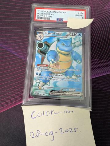 Blastoise ex - # 184 - PSA 8 - Pokemon beschikbaar voor biedingen