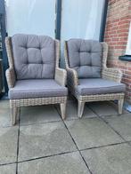 2 Hartman Lounge Stoelen met Kussens, Tuin en Terras, Tuinstoelen, Ophalen, Zo goed als nieuw, Wicker