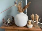 Grote vaas incl droogbloemen, Huis en Inrichting, Woonaccessoires | Vazen, Ophalen, Zo goed als nieuw, Glas, Minder dan 50 cm