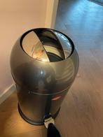 Grote donkergrijze Wesco prullenbak, Ophalen, Gebruikt, Met pedaal, 50 tot 75 cm