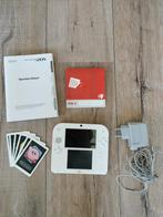 2DS white+red, Spelcomputers en Games, Spelcomputers | Nintendo 2DS en 3DS, 2DS, Gebruikt, Ophalen of Verzenden, Wit