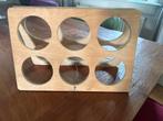 Houten Wijnrek voor 6 Flessen, twee stuks., Gebruikt, 5 tot 15 flessen, Ophalen of Verzenden, Minder dan 50 cm