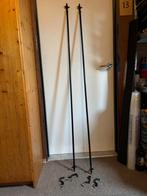 2 zwart metalen gordijn roedes Franse lelie, Huis en Inrichting, Ophalen, Zo goed als nieuw, Zwart, 150 tot 200 cm