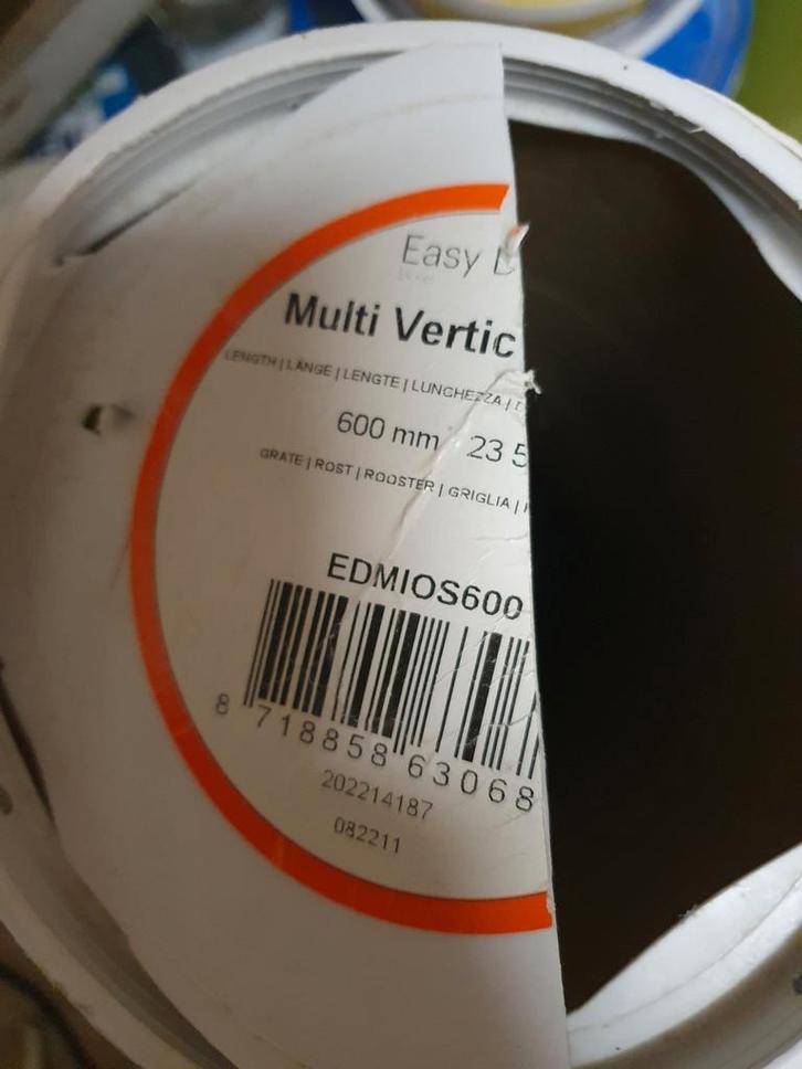 Easy Drain Multi Douchegoot 600mm, Doe-het-zelf en Verbouw, Sanitair, Nieuw, Douche, Rvs, Ophalen of Verzenden