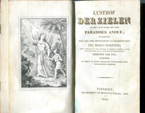 1838 Lusthof der Zielen Jacob Merlo Horstius - Turnhout, Antiek en Kunst, Antiek | Boeken en Bijbels, Verzenden