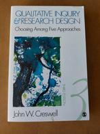 Quilitative inquiry & research design, Ophalen of Verzenden, Beta, Zo goed als nieuw, HBO