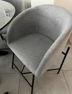 Set vier stoelen met armleuning, Huis en Inrichting, Tafels | Eettafels, Ophalen, Gebruikt, Rond, Glas