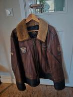 Lederen jas/ jack heren Pall Mall pme legends bruin/bont, Ophalen, Maat 52/54 (L), Bruin, Pall Mall PME Legend