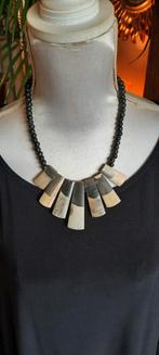 Art deco ketting van buffelhoorn., Sieraden, Tassen en Uiterlijk, Ophalen of Verzenden, Overige materialen, Ketting