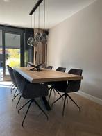 Mobitec Mood 95 eettafel stoelen (6 of 8 stuks), Huis en Inrichting, Stoelen, Ophalen, Zwart, Zo goed als nieuw, Stof
