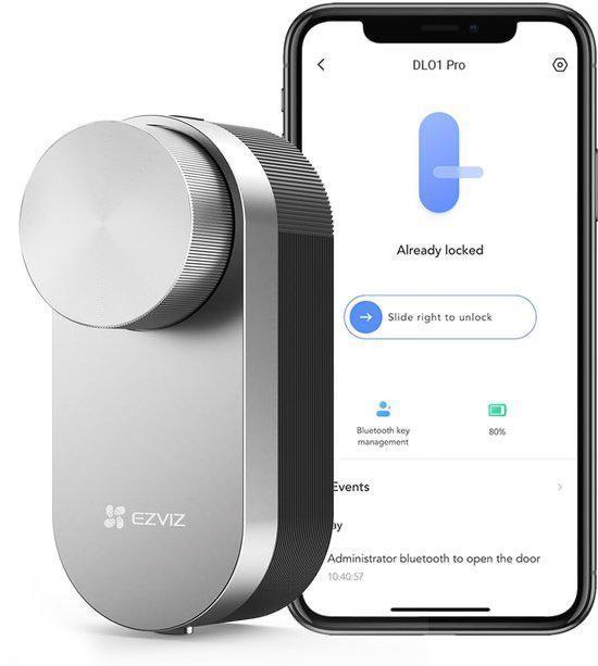 Nieuw Ezviz DL01 Pro Smart Lock Slim Deurslot met Bluetooth, Doe-het-zelf en Verbouw, Hang- en Sluitwerk, Nieuw, Slot, Rvs, Ophalen of Verzenden