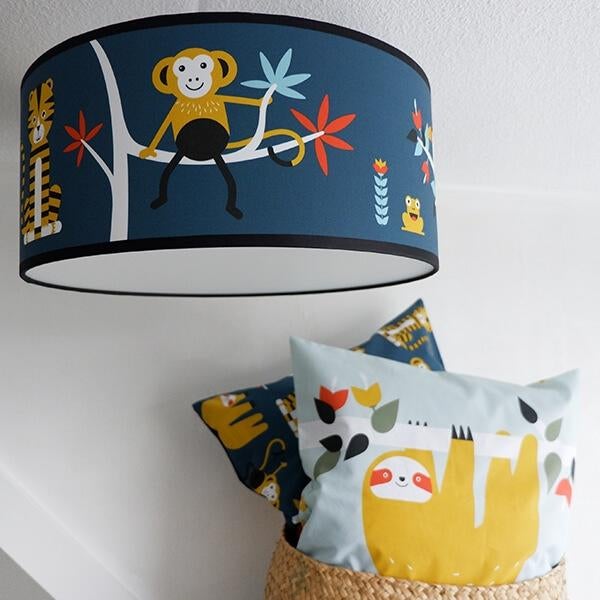 Plafondlamp Kinderlamp Jungle Donkerblauw ANNIdesign, Kinderen en Baby's, Kinderkamer | Inrichting en Decoratie, Nieuw, Lamp, Ophalen of Verzenden
