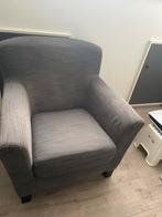 Grijze fauteuil met armleuningen ikea, Huis en Inrichting, Fauteuils, Ophalen, Gebruikt, Minder dan 75 cm, 75 tot 100 cm