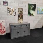 Dressoir | Grijs | 130x43x86cm, Huis en Inrichting, Kasten | Dressoirs, Ophalen, 100 tot 150 cm, Zo goed als nieuw, Dongenseweg 13e, 5121 PB Rijen