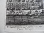 35 Breukelen Kostschool Qweekhoven Kopergravure 1719, Antiek en Kunst, Kunst | Etsen en Gravures, Ophalen of Verzenden