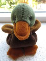 Eendje van Hema bruin groen velours meet ca 10 cm, Kinderen en Baby's, Speelgoed | Knuffels en Pluche, Ophalen of Verzenden, Zo goed als nieuw