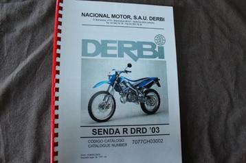 Derbi Senda R DRD 2003 parts list teile katalog beschikbaar voor biedingen