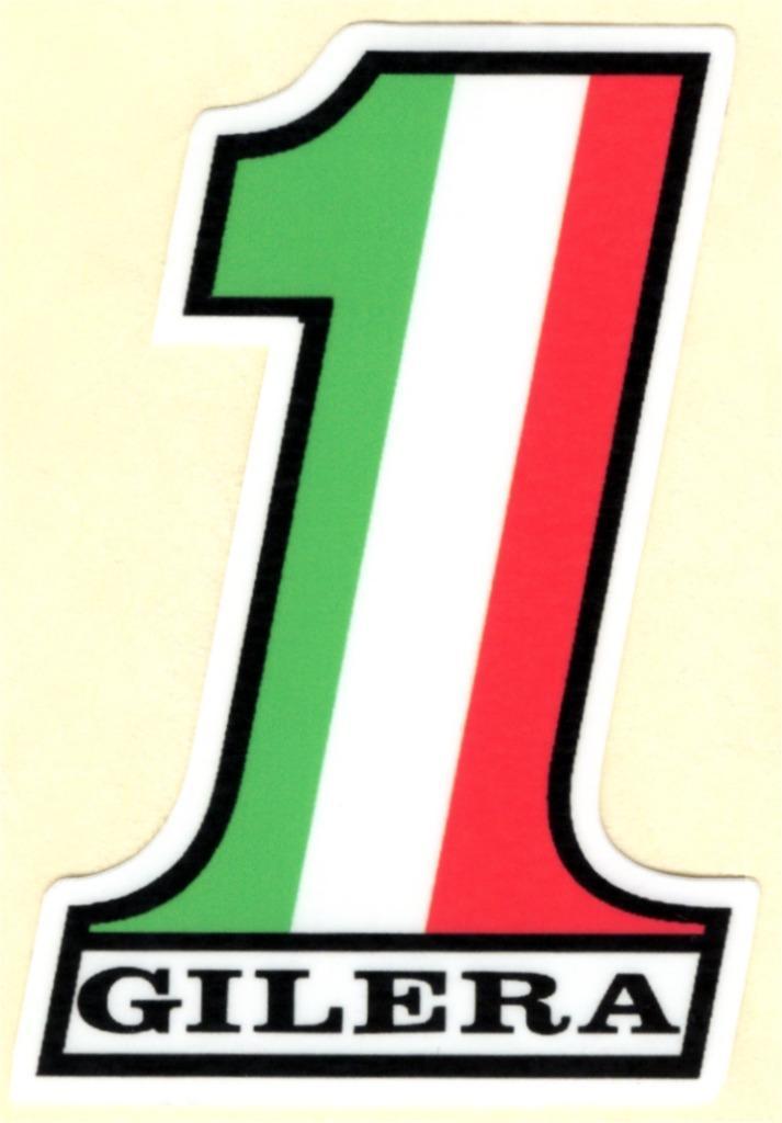 Gilera Nr. 1 sticker #13, Motoren, Accessoires | Stickers, Ophalen of Verzenden