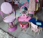 Our generation poppen make up tafel kapster stoel en bureau, Ophalen, Zo goed als nieuw