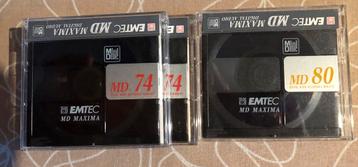 3 minidiscs Emtec (BASF) 2x74 en 1x80 min beschikbaar voor biedingen