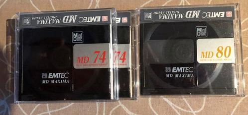 3 minidiscs Emtec (BASF) 2x74 en 1x80 min, Audio, Tv en Foto, Walkmans, Discmans en Minidiscspelers, Overige typen, Ophalen of Verzenden