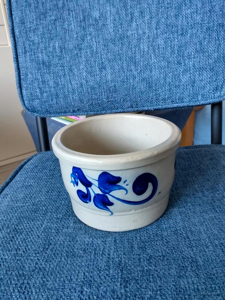 Mooie oude Keulse pot bloempot groot, Tuin en Terras, Bloempotten, Zo goed als nieuw, Aardewerk, Minder dan 40 cm, Minder dan 25 cm