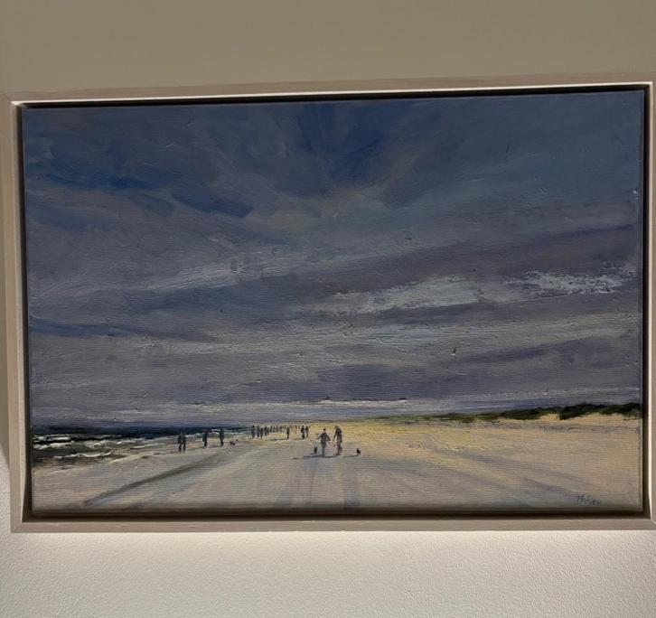DIE BLAUE STUNDE  je kunt bieden vanaf 140 euro, Antiek en Kunst, Kunst | Schilderijen | Modern, Ophalen of Verzenden