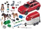 Helemaal complete 9376 playmobil porsche met trailer, Kinderen en Baby's, Speelgoed | Speelgoedvoertuigen, Ophalen of Verzenden