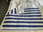 Blauw/wit gestreept badlaken, 180x95cm, Ophalen of Verzenden, Nieuw, Blauw, Overige typen