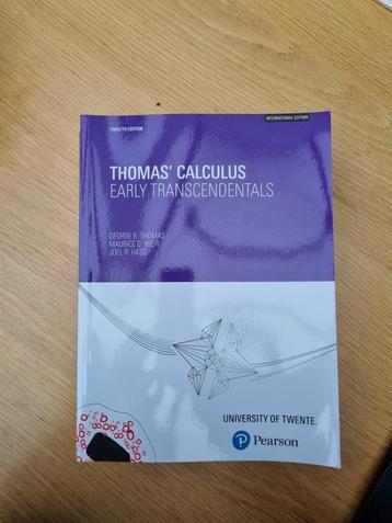 Thomas' Calculus early transcendentals 12th edition, UTwente beschikbaar voor biedingen