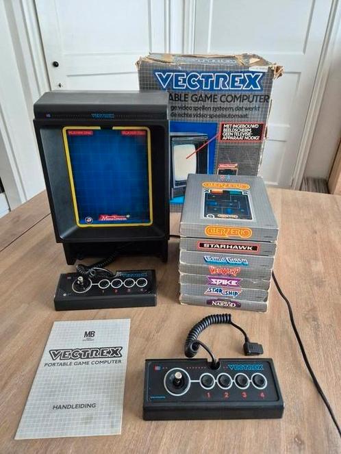 VECTREX spelcomputer, incl. 8 spellen, 2 controllers, Spelcomputers en Games, Spelcomputers | Overige, Gebruikt, Ophalen