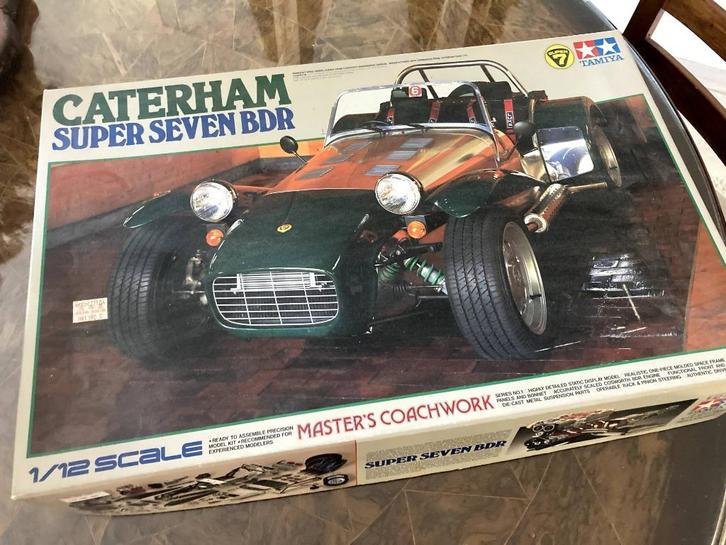 Tamiya Caterham super Seven 1:12, Hobby en Vrije tijd, Modelauto's | 1:5 tot 1:12, Zo goed als nieuw, Auto, 1:9 t/m 1:12, Ophalen of Verzenden