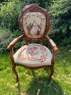 Brocante stoel met borduurwerk, Antiek en Kunst, Ophalen