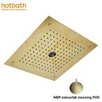 Hotbath Mate M148  inbouw hoofddouche vierkant 38x38cm, Doe-het-zelf en Verbouw, Sanitair, Niet ingevuld, Koper, Niet ingevuld