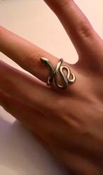 Slangenring - RVS, Nieuw, 17 tot 18, Dame of Heer, Zilver