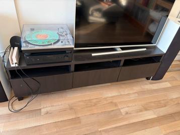 Zwarte IKEA Besta tv meubel - afbeelding 2