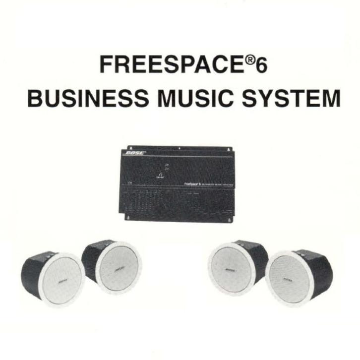 Bose FreeSpace 6 Muziek Systeem compleet met 4 speakers, Audio, Tv en Foto, Stereo-sets, Gebruikt, Speakers, Overige merken, Ophalen