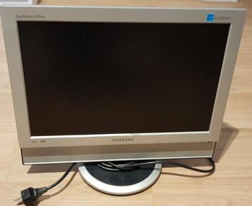 Samsung lcd televisie monitor zilver grijs beeld scherm tv beschikbaar voor biedingen