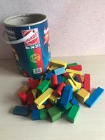 Gekleurde houten bouwblokjes, Ophalen of Verzenden, Zo goed als nieuw
