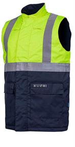 Veiligheidsvest  bodywarmers - Blauw/Geel ( 6 st ), Ophalen of Verzenden, Nieuw, Maat 48/50 (M), Blauw