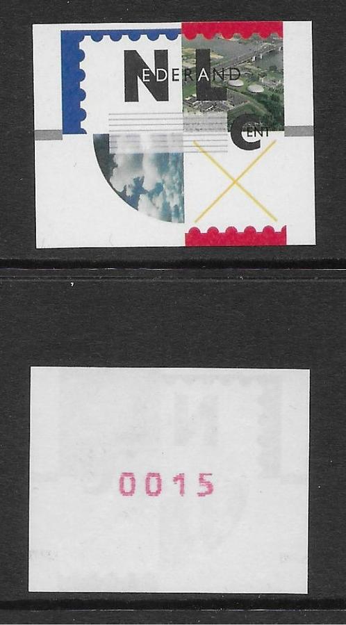 Nagler automaatzegel, waarde 15 cent op gomzijde. Lees Info., Postzegels en Munten, Postzegels | Nederland, Postfris, Na 1940