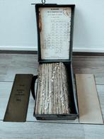 Stafkaarten 1915 - Kistje met Klapper & Verklaring, Ophalen of Verzenden