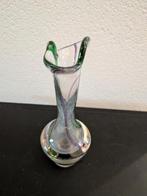 Bloemen vaas Murano, Gebruikt, Overige kleuren, Ophalen of Verzenden, Glas