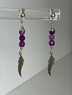 Prachtige oorstekers met 4mm jade, massief 925 zilver., Verzenden, Nieuw, Zilver